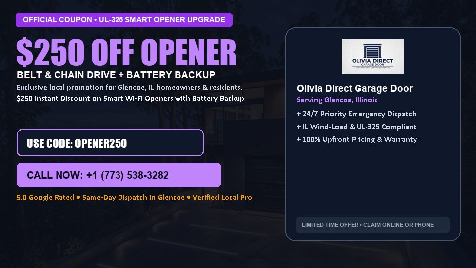 Olivia Direct Garage Door $250 OFF Premium LiftMaster Opener Installation