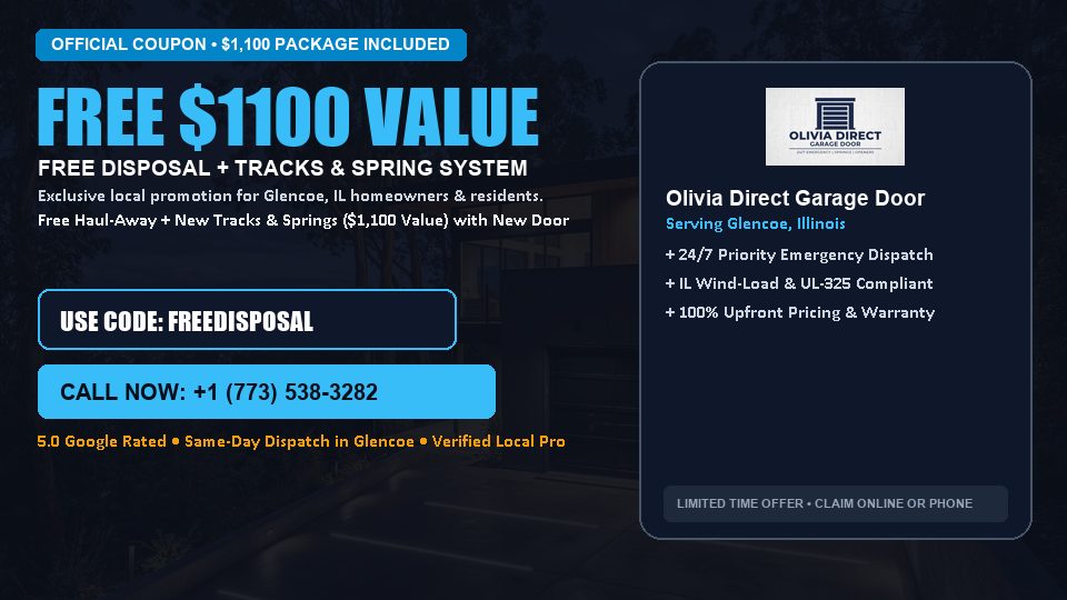 Olivia Direct Garage Door FREE Haul-Away & Heavy-Duty Tracks with New Door